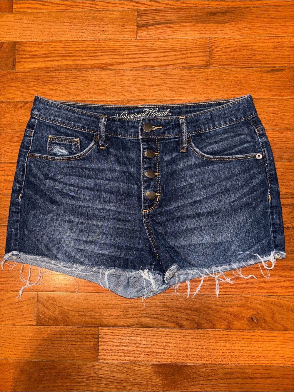 Universal Thread High Rise Shortie Denim Jean Shorts